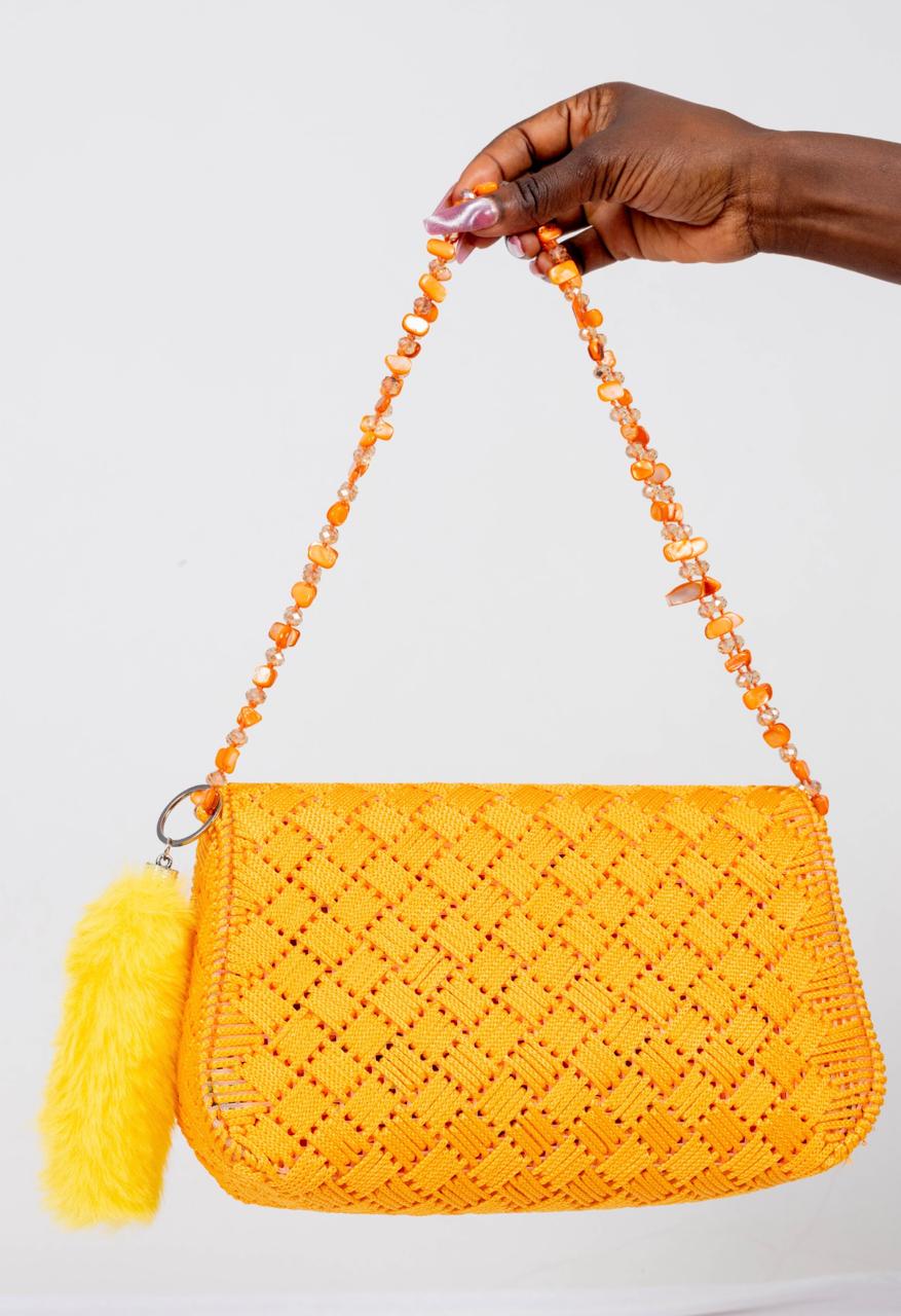 Roro Atelier Sunburst weave bag
